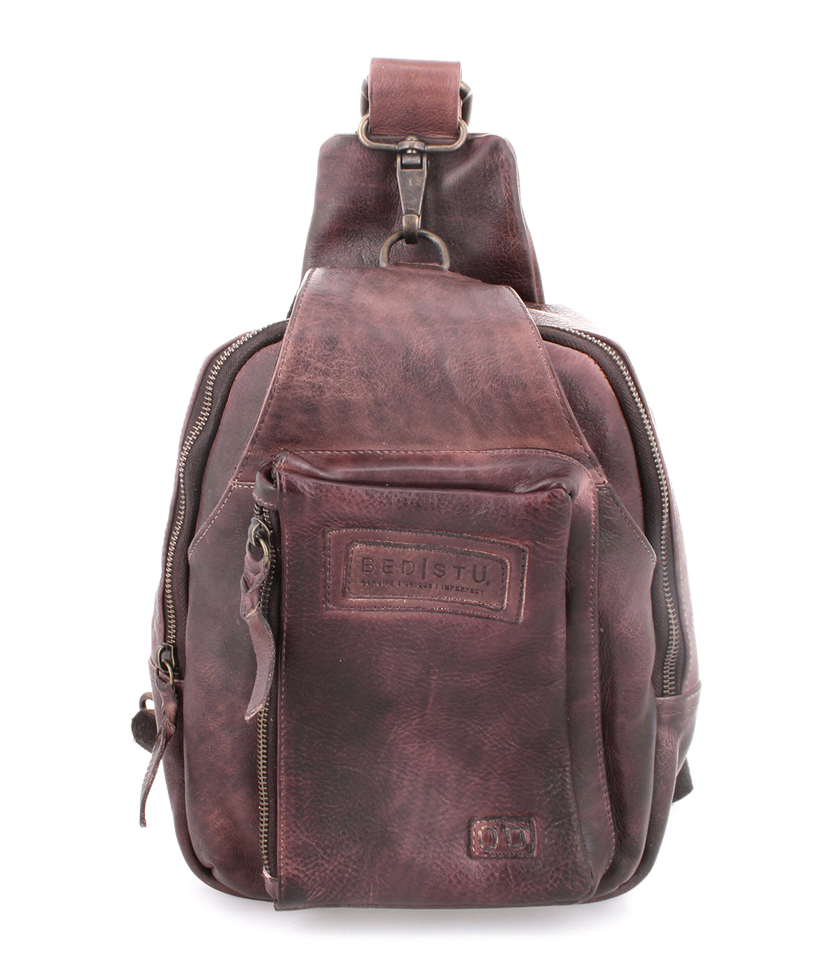 Beau Unisex Full-Grain Leather Backpack