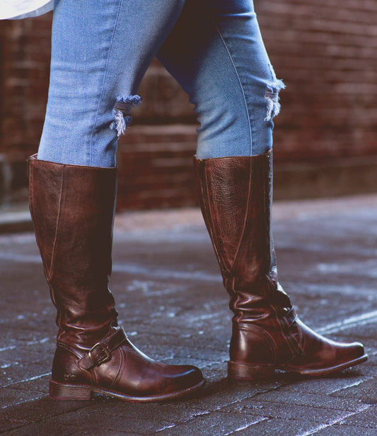 Glaye Wide Calf Women’s Full-Grain Leather Boot