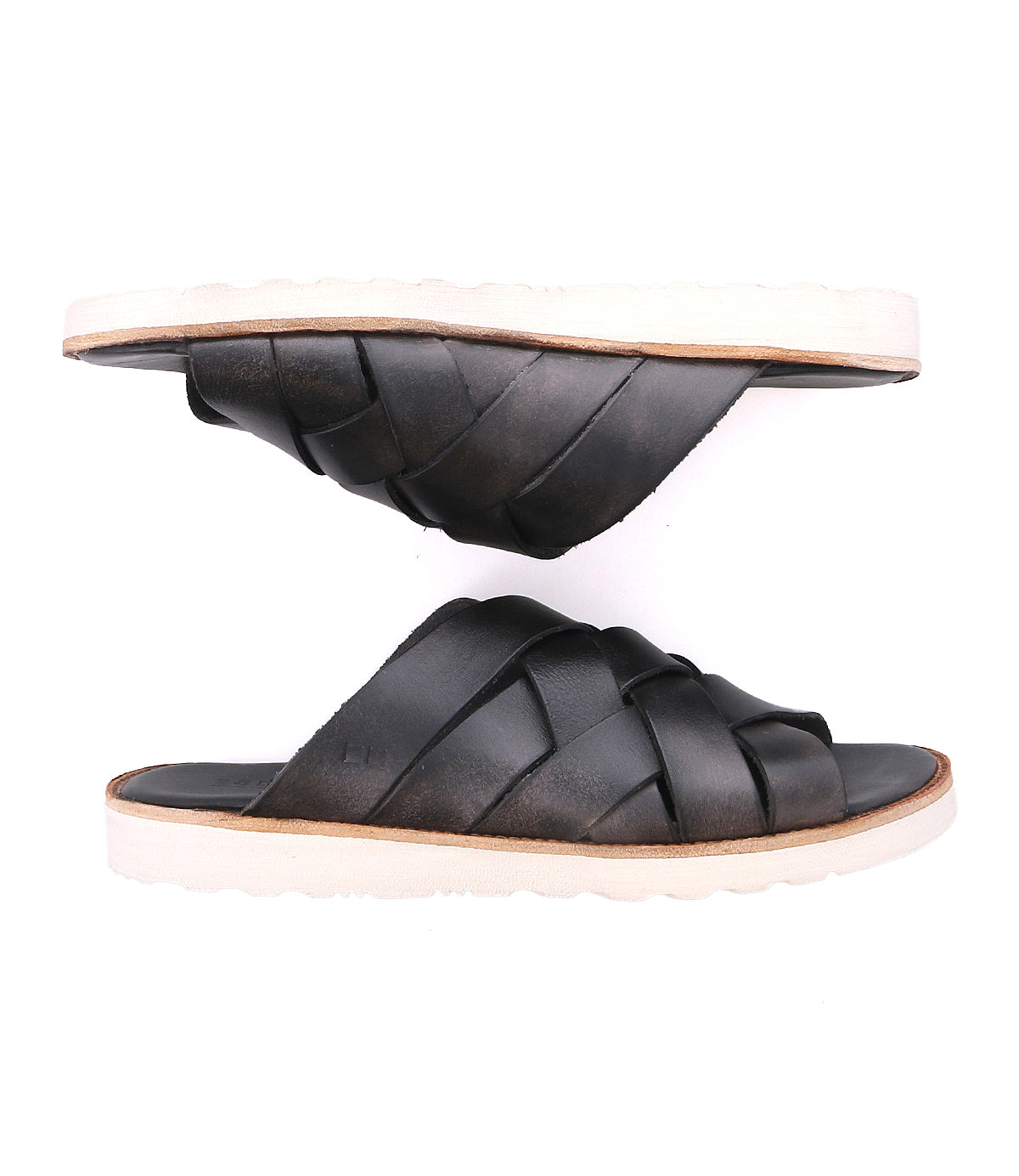 Abraham Light Men's Full-Grain Leather Slide Sandal
