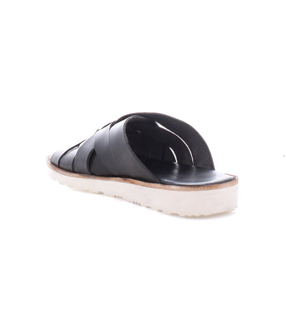 Abraham Light Men's Full-Grain Leather Slide Sandal