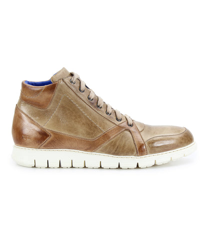 Barton Men’s Full-Grain Leather High-Top Sneaker