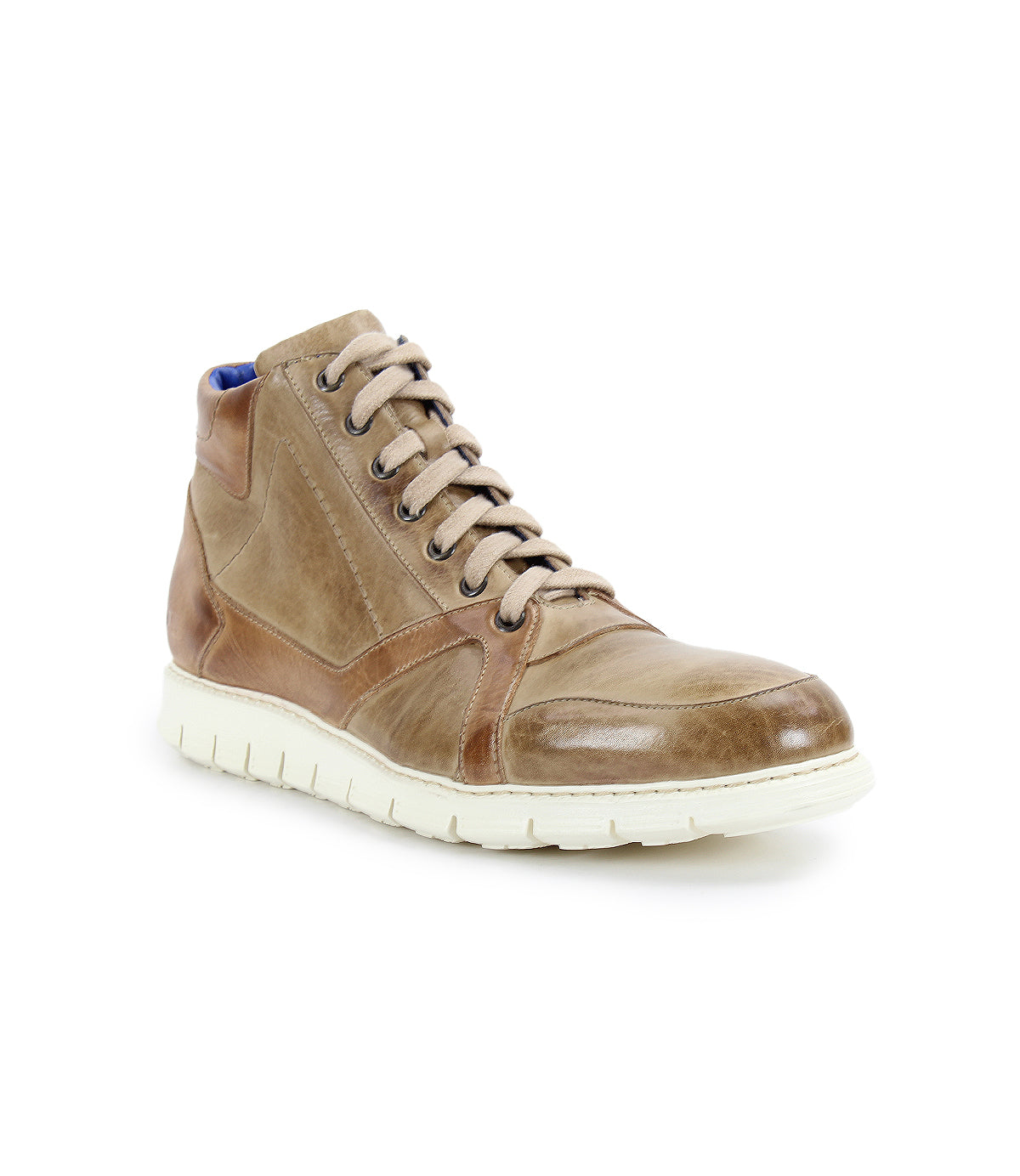 Barton Men’s Full-Grain Leather High-Top Sneaker
