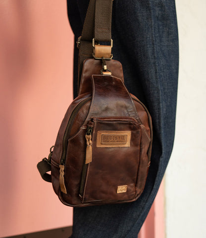 Beau Unisex Full-Grain Leather Backpack