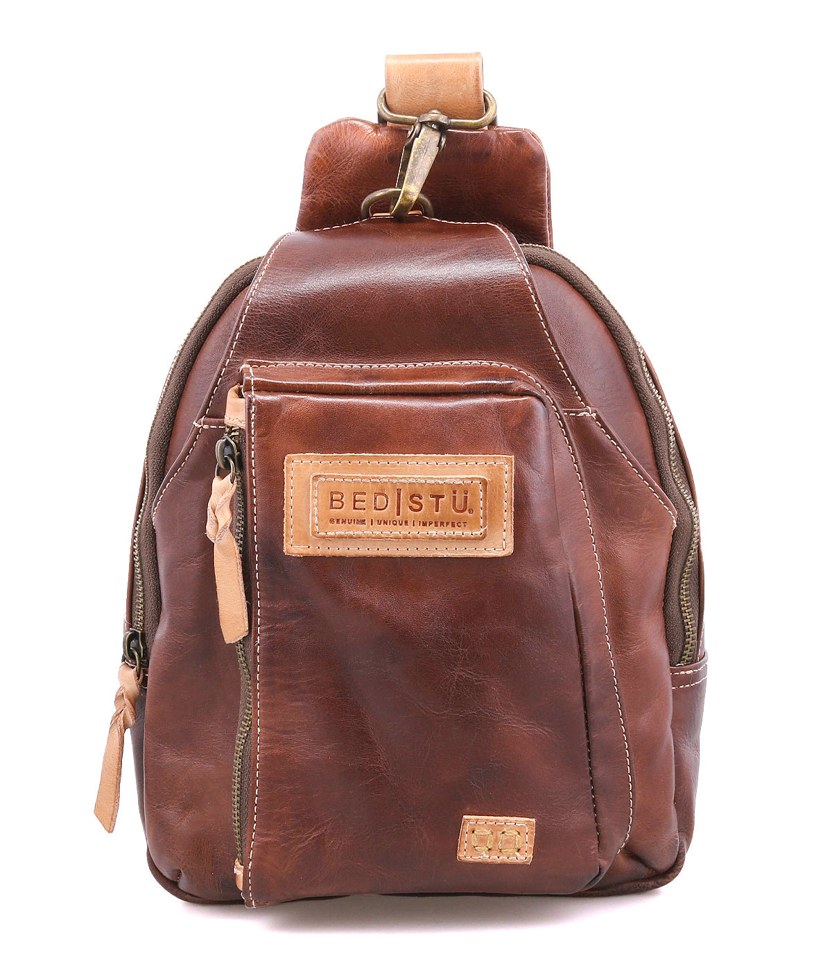 Beau Unisex Full-Grain Leather Backpack