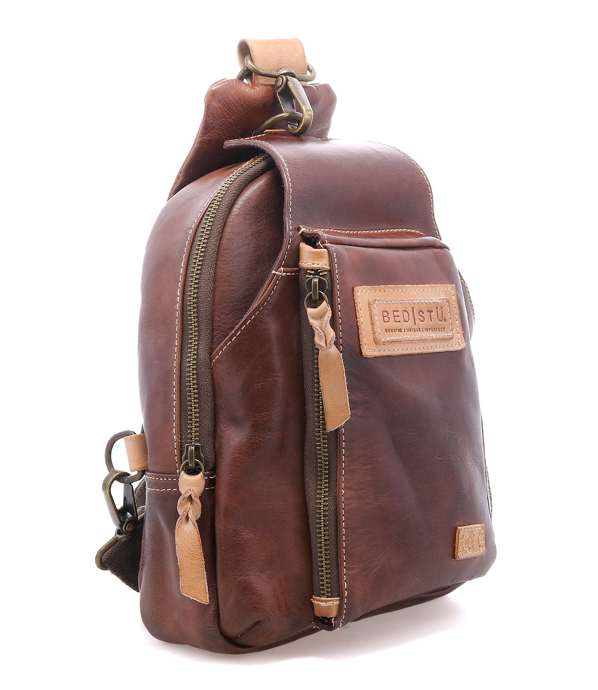 Beau Unisex Full-Grain Leather Backpack