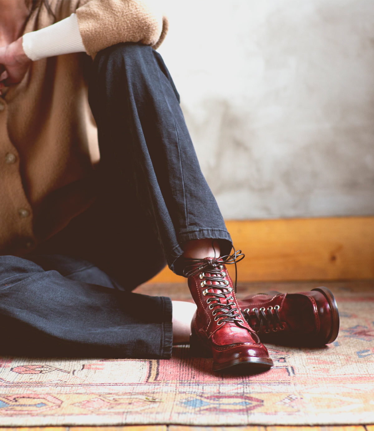 Blimey Women’s Full-Grain Leather Lace-Up Boot