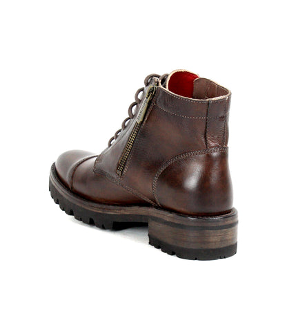 Bonnie IV Women's Full-Grain Leather Zip Combat Boots