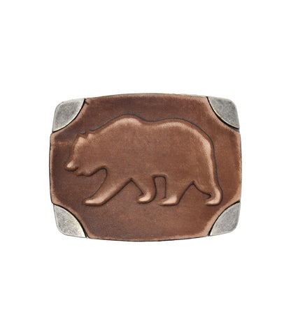 Bear Leather Belt Buckle
