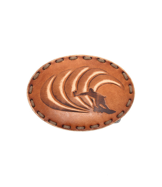Tube Leather Belt Buckle