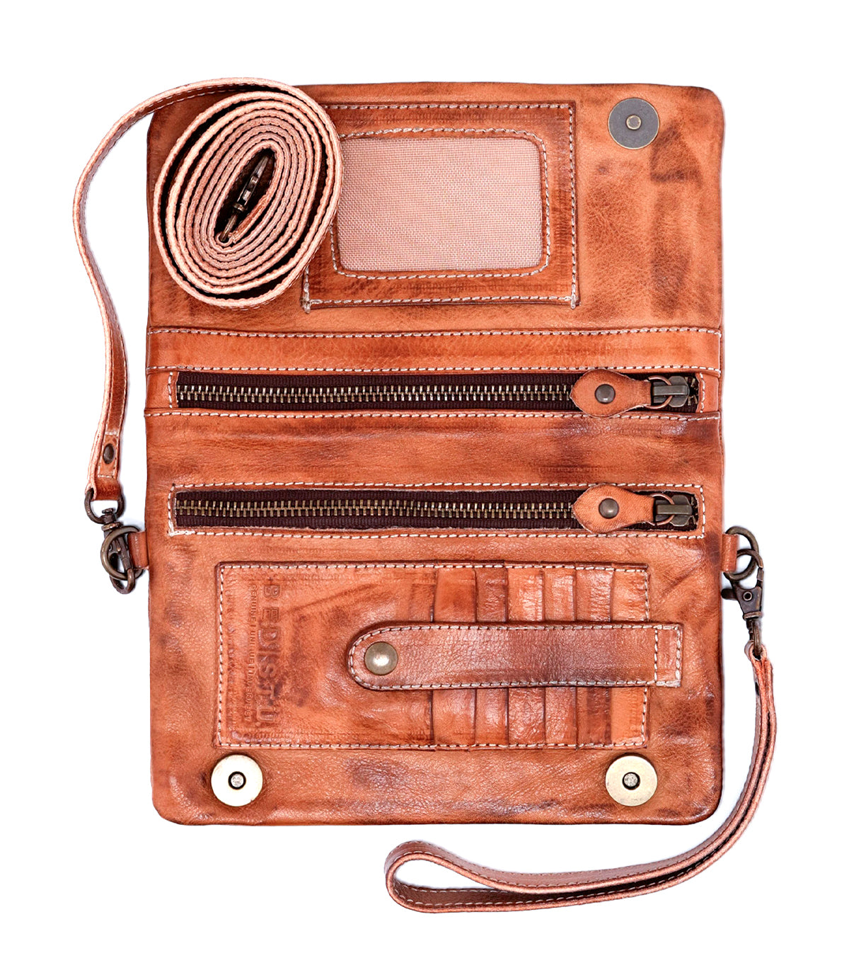 Cadence Women’s Full-Grain Leather Crossbody Wallet
