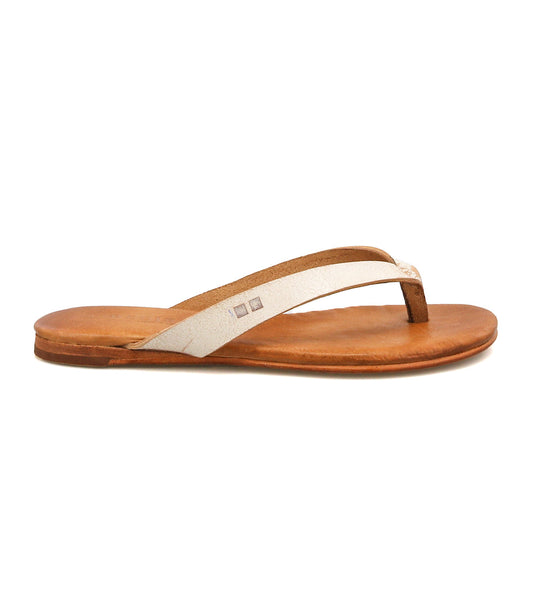 Calma Women's Full-Grain Leather Flip-Flop Sandal