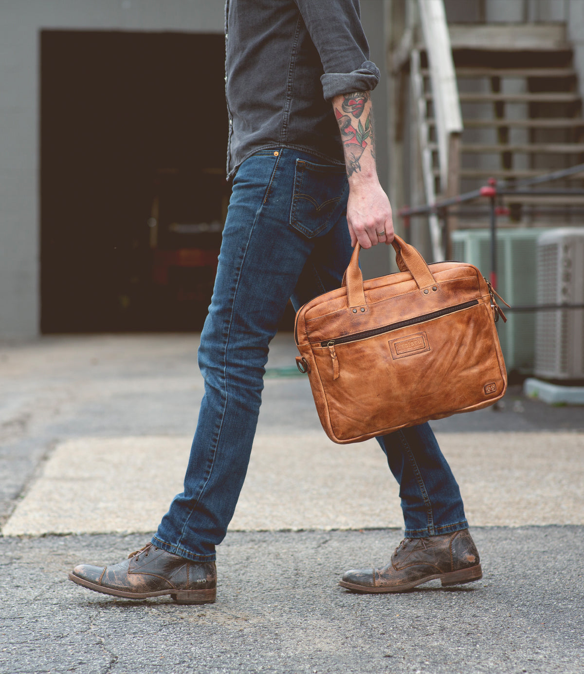 Conclusion Men's Full-Grain Leather Briefcase