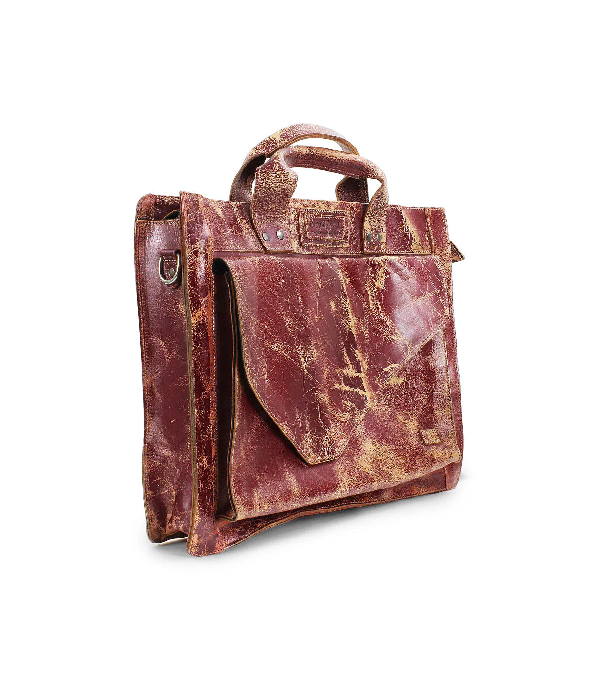 Depp Men's Full-Grain Leather Work Bag