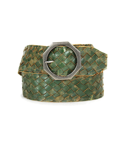 Dreamweaver Full-Grain Leather Woven Belt