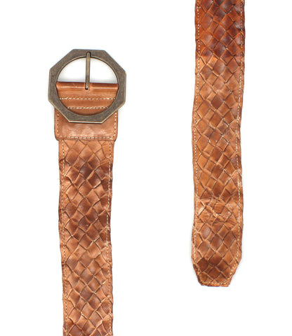 Dreamweaver Full-Grain Leather Woven Belt