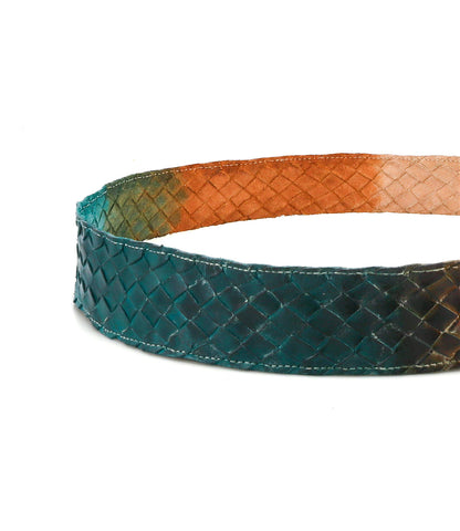 Dreamweaver Full-Grain Leather Woven Belt