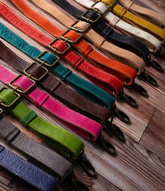 Crossbody Adjustable Leather Bag Strap
