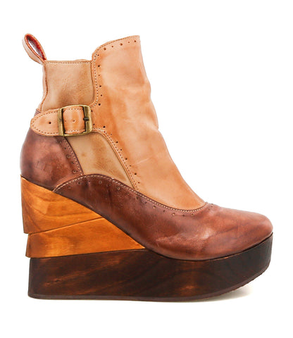 Harmonious Women’s Full-Grain Leather Wedge Bootie