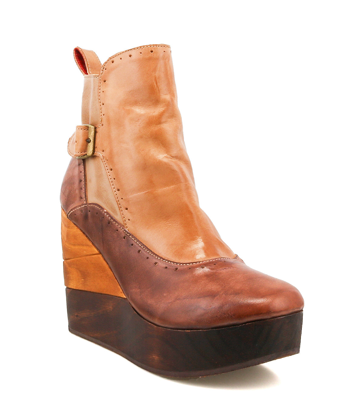Harmonious Women’s Full-Grain Leather Wedge Bootie