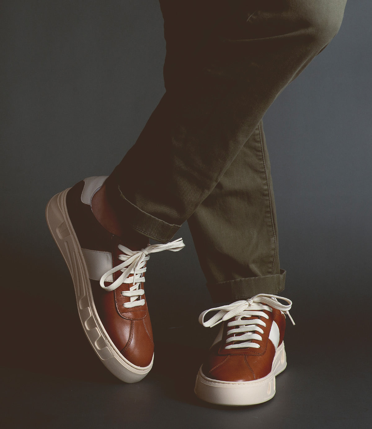 Law Men’s Full-Grain Italian Leather Sneaker