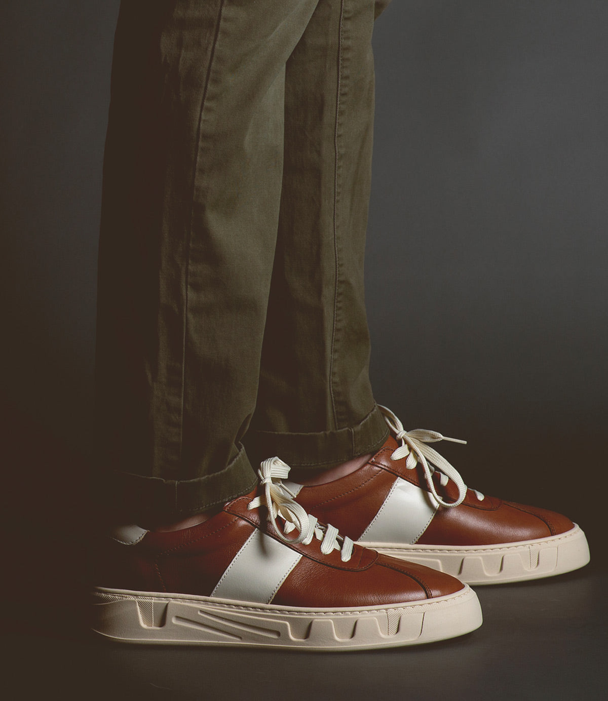 Law Men’s Full-Grain Italian Leather Sneaker