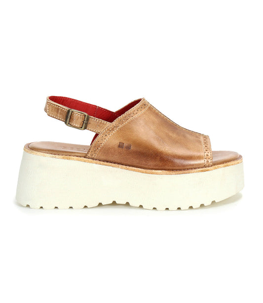 Library Women's Full-Grain Leather Platform Sandal