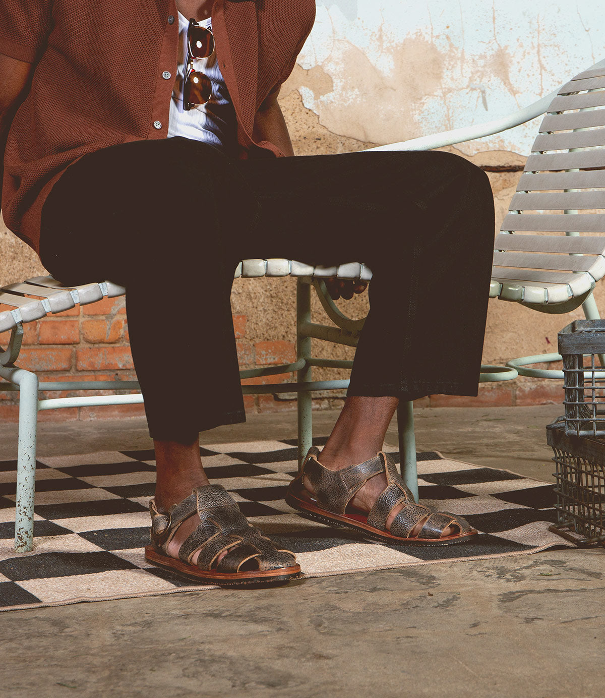 Lone Men's Full-Grain Leather Fisherman Sandal