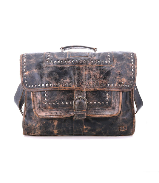 Pub Full-Grain Leather Briefcase Messenger