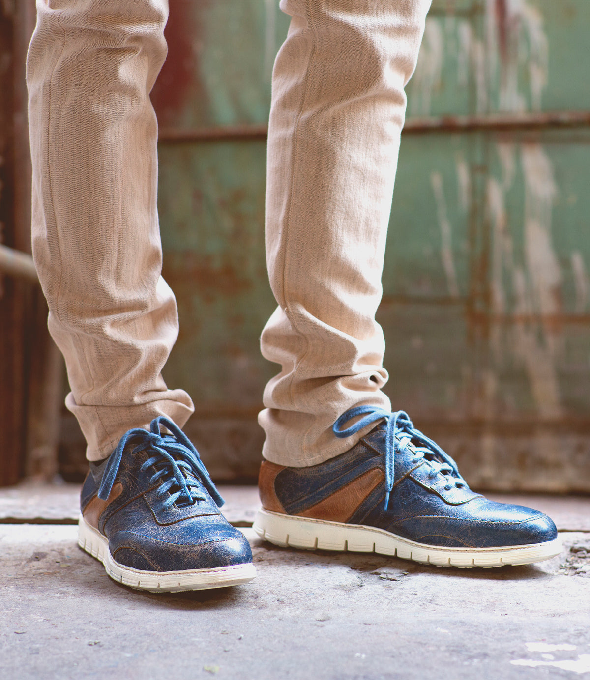 Wardell Men’s Full-Grain Leather Lace-Up Sneaker