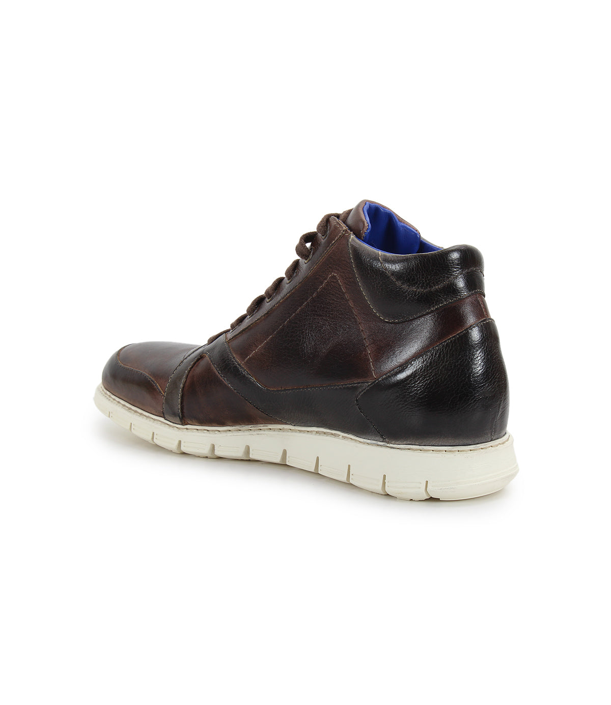Barton Men’s Full-Grain Leather High-Top Sneaker