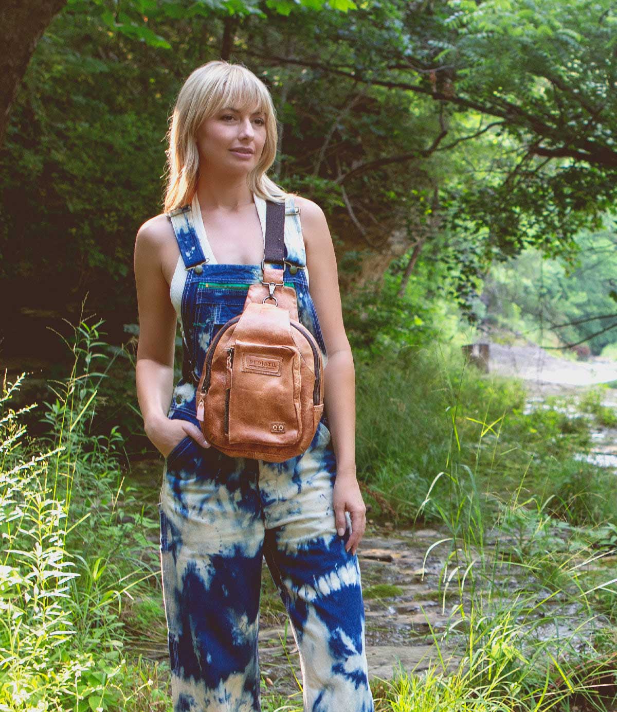 Beau Unisex Full-Grain Leather Backpack