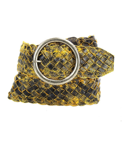 Dreamweaver Full-Grain Leather Woven Belt