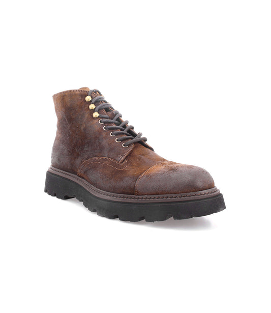 Goer Men’s Italian Suede Cap-Toe Boot