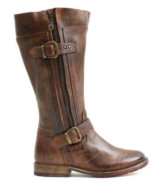 Gogo Lug Wide Calf Full-Grain Leather Boot