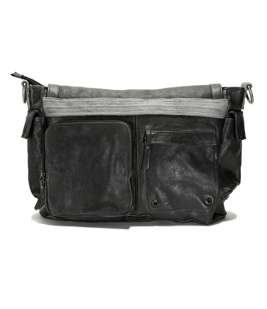 Hawkeye II Men's Full-Grain Leather Messenger Bag