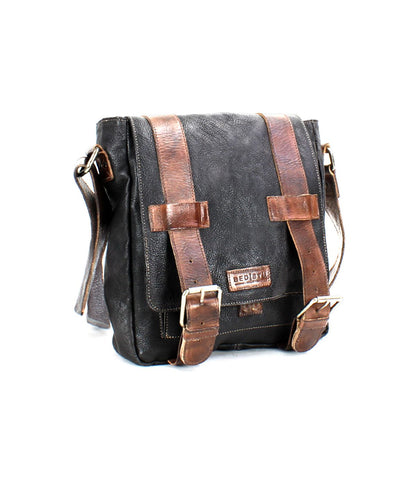 Hue Full-Grain Leather Buckle Bag