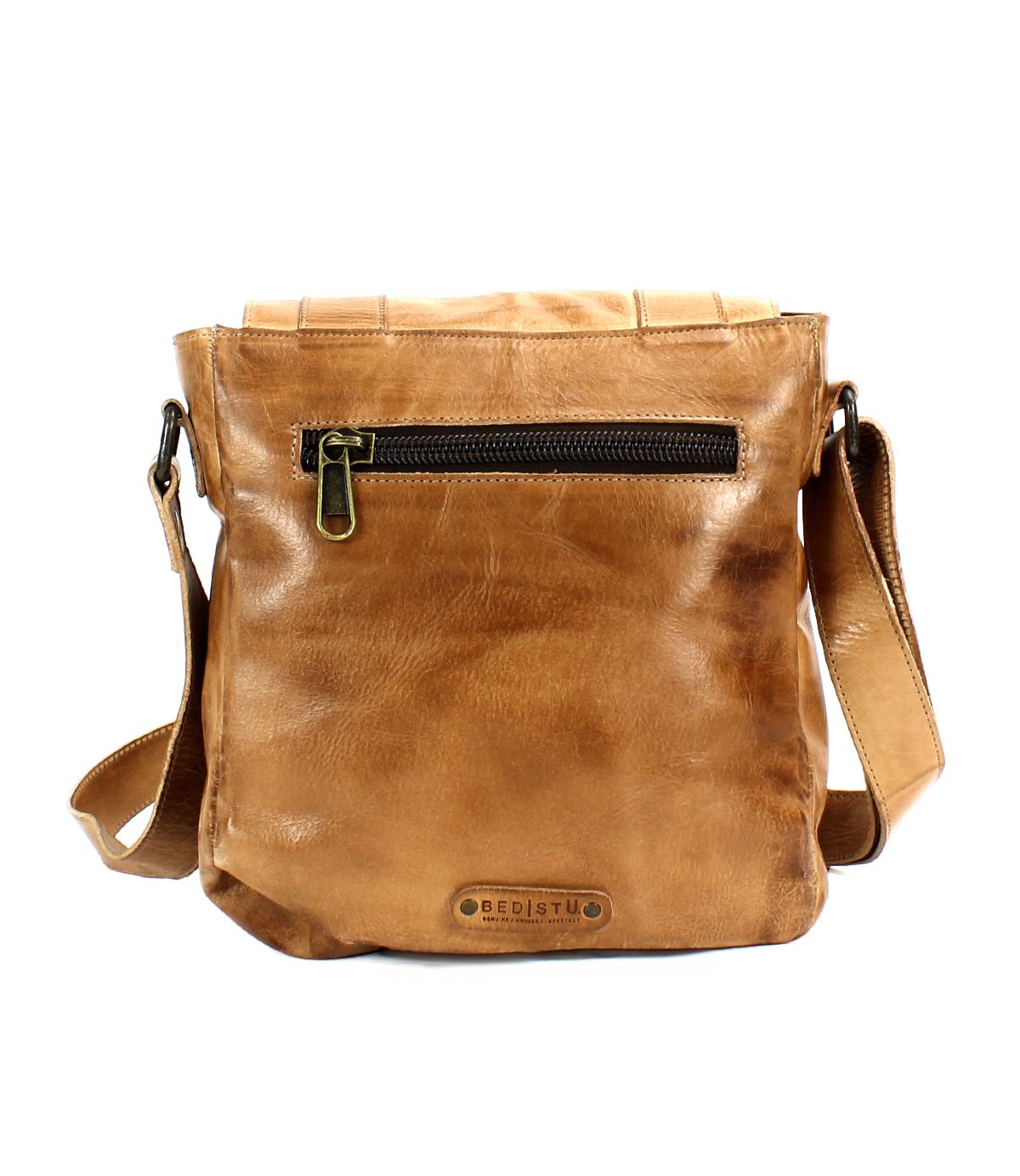 Hue Full-Grain Leather Buckle Bag