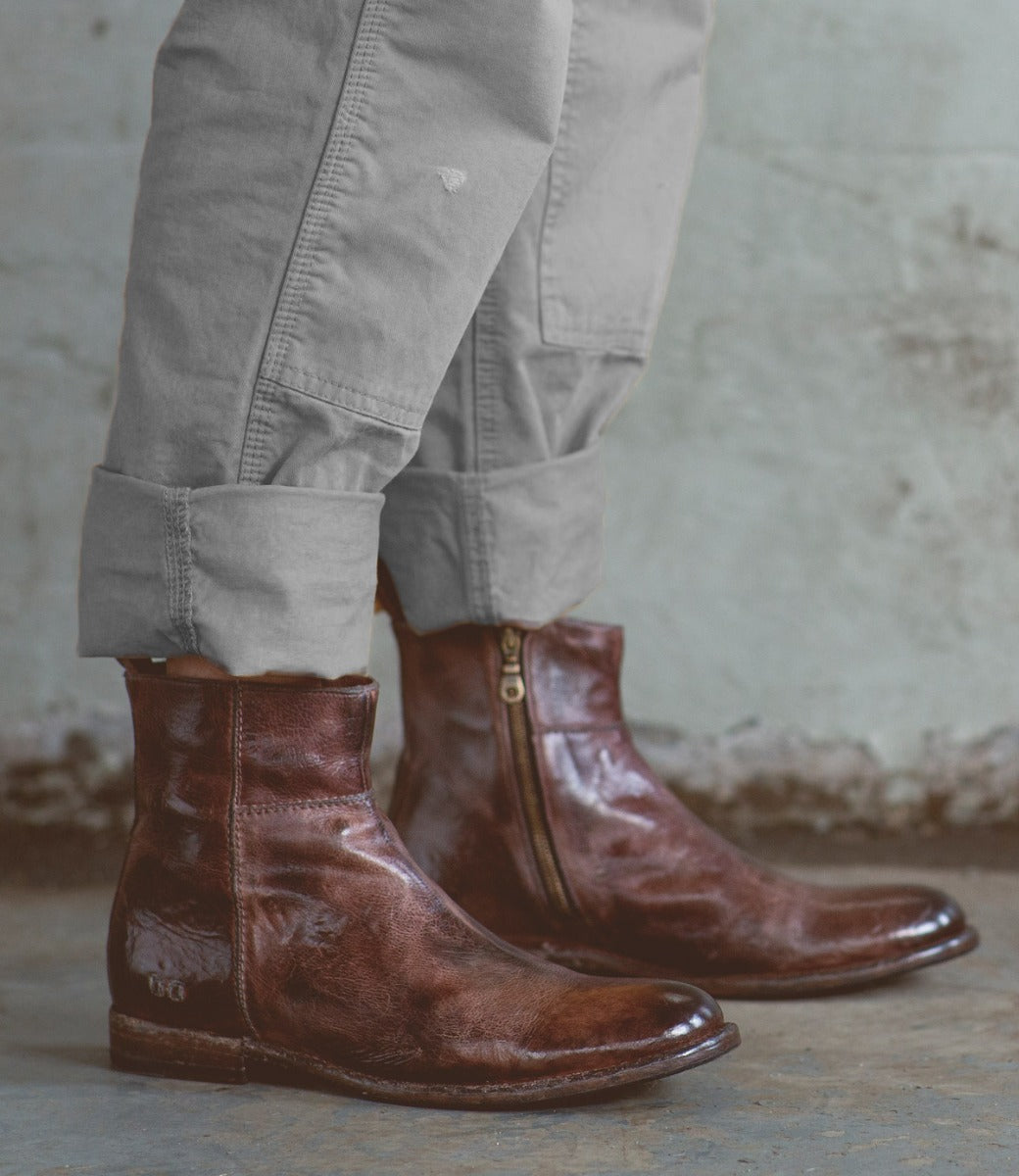 Kaldi Men’s Full-Grain Leather Ankle Boot