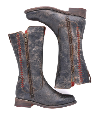Latifah Women’s Full-Grain Leather Moto Boot