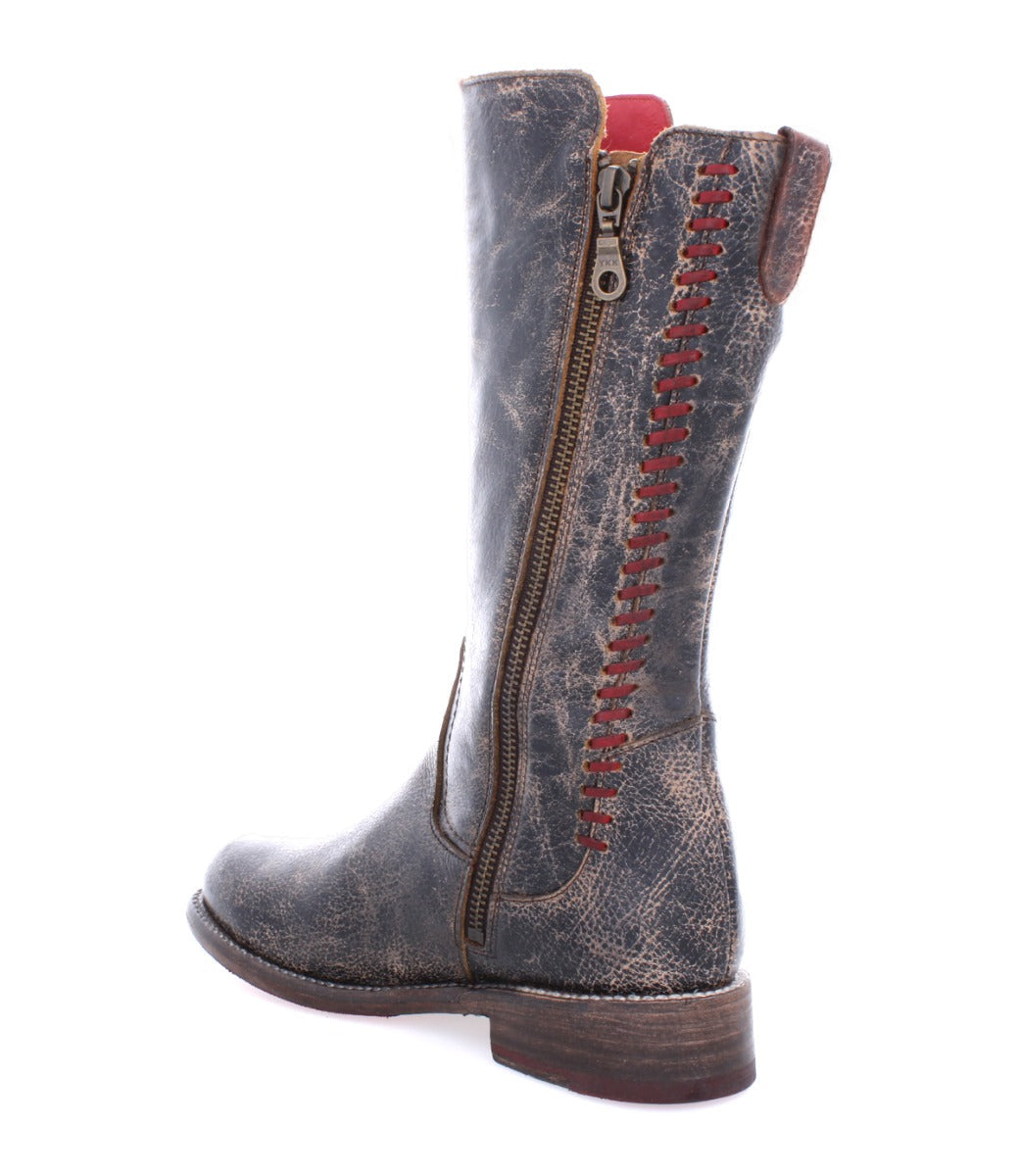 Latifah Women’s Full-Grain Leather Moto Boot