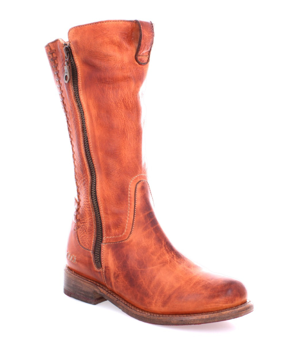Latifah Women’s Full-Grain Leather Moto Boot