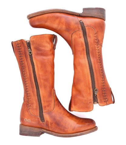 Latifah Women’s Full-Grain Leather Moto Boot