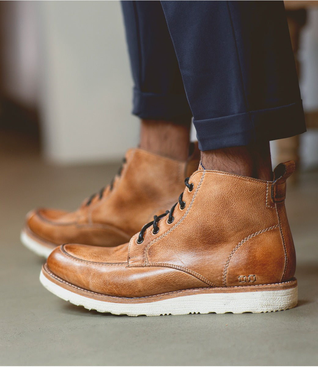 Lincoln Men’s Full-Grain Leather Ankle Boots