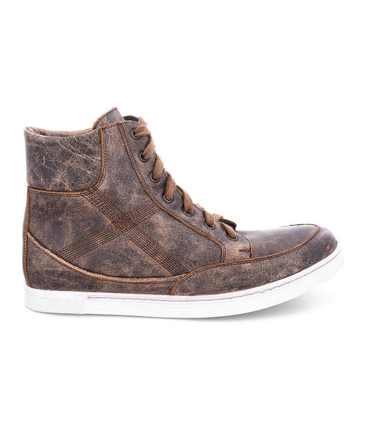 Lordmind Men’s Full-Grain Leather High-Top Sneaker