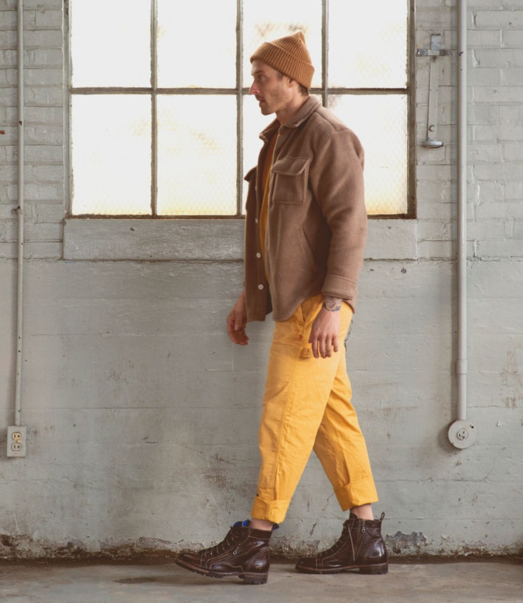 Old Bowen Trek Men’s Full-Grain Leather Combat Boot