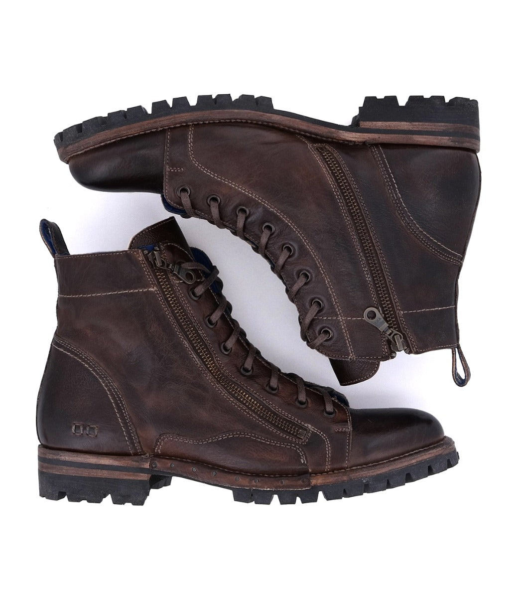 Old Bowen Trek Men’s Full-Grain Leather Combat Boot