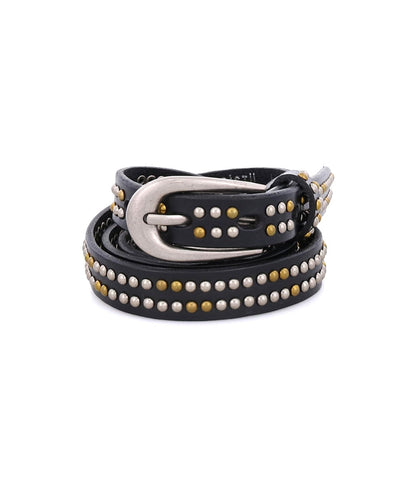 Rico Women's Full-Grain Leather Studded Belt