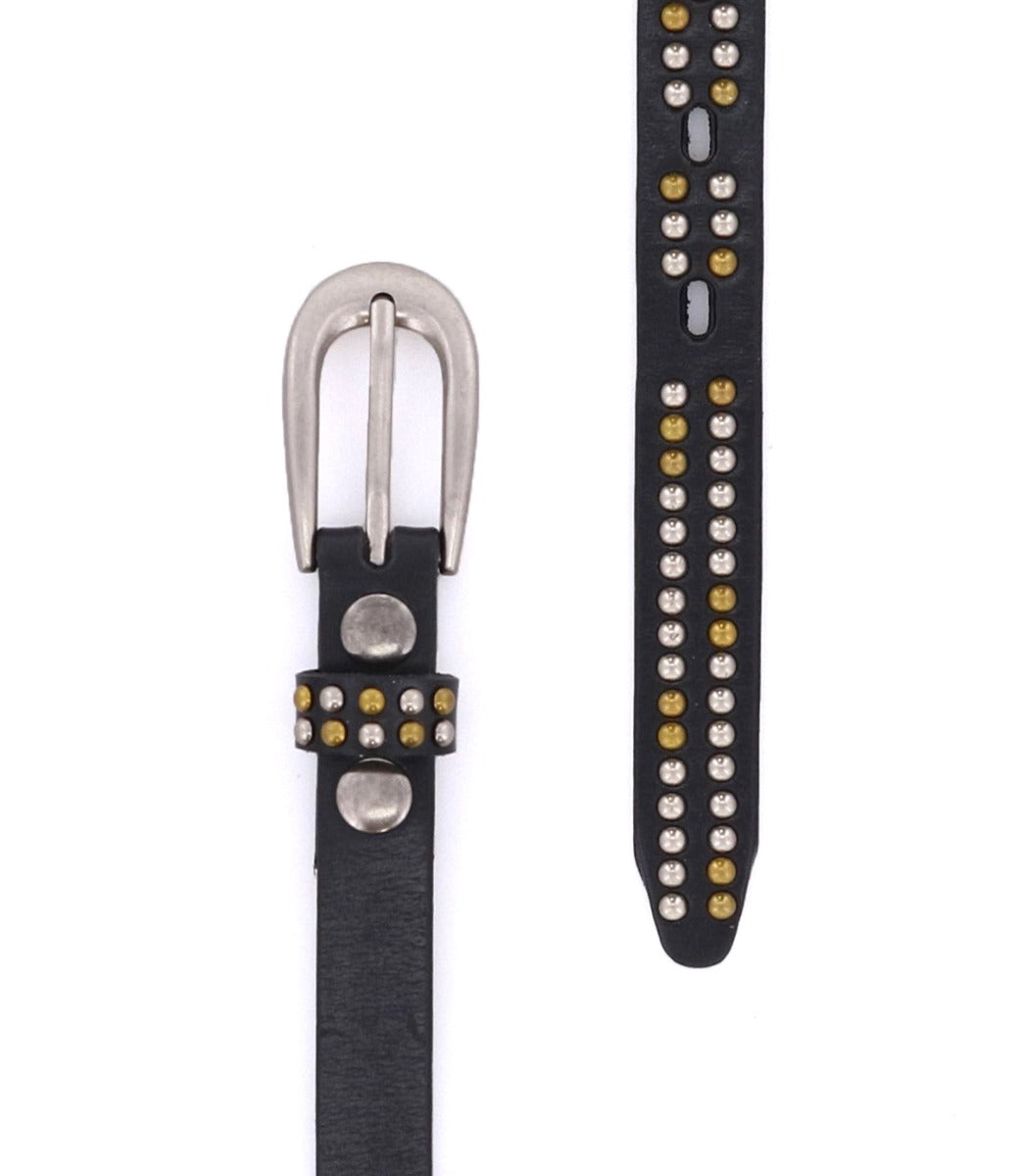 Rico Women's Full-Grain Leather Studded Belt
