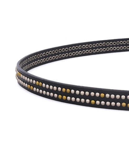 Rico Women's Full-Grain Leather Studded Belt
