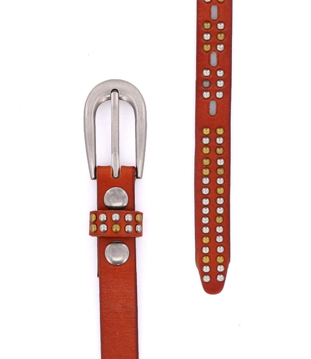 Rico Women's Full-Grain Leather Studded Belt